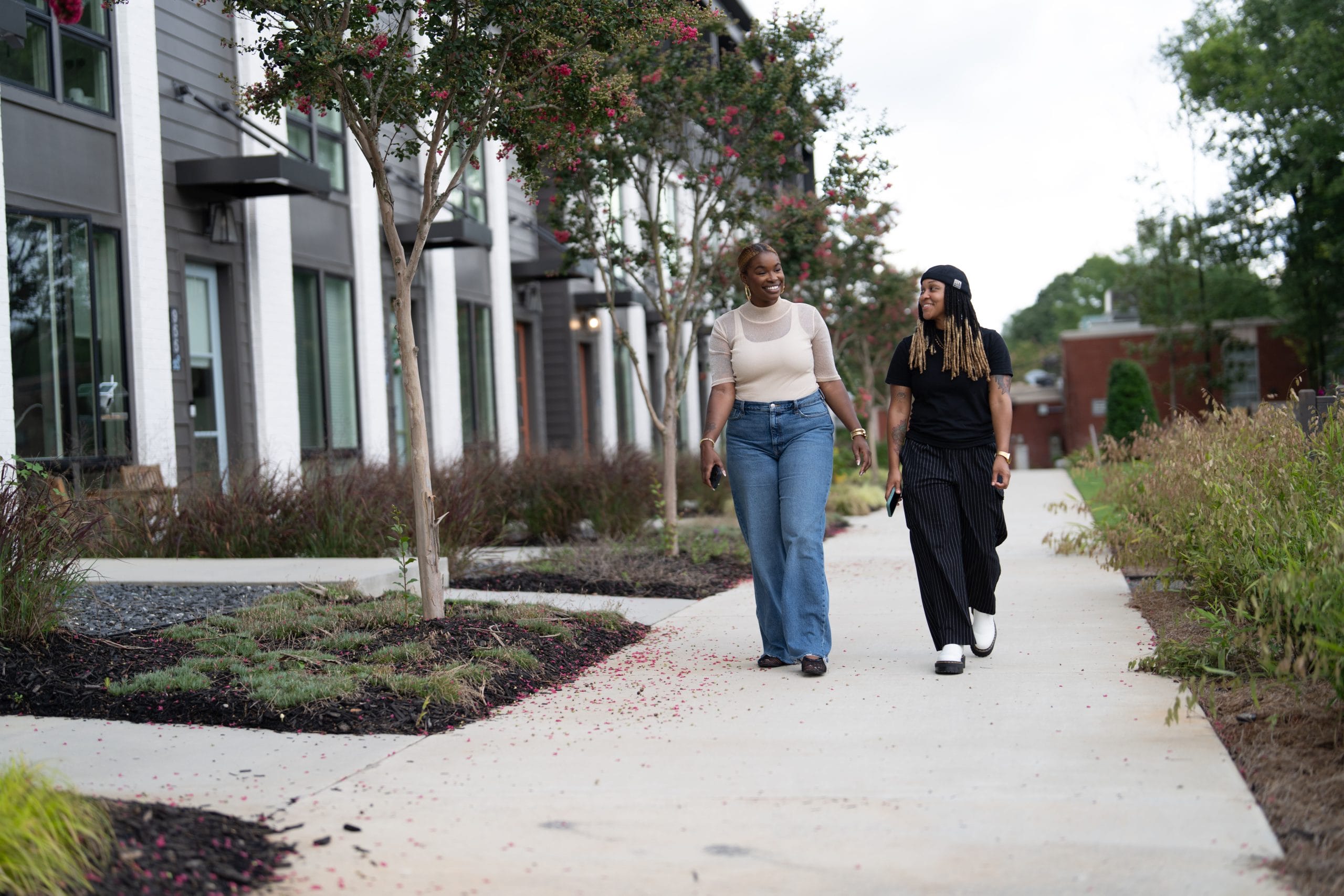Friends Walking in the Stein Steel, Reynoldstown Neighborhood