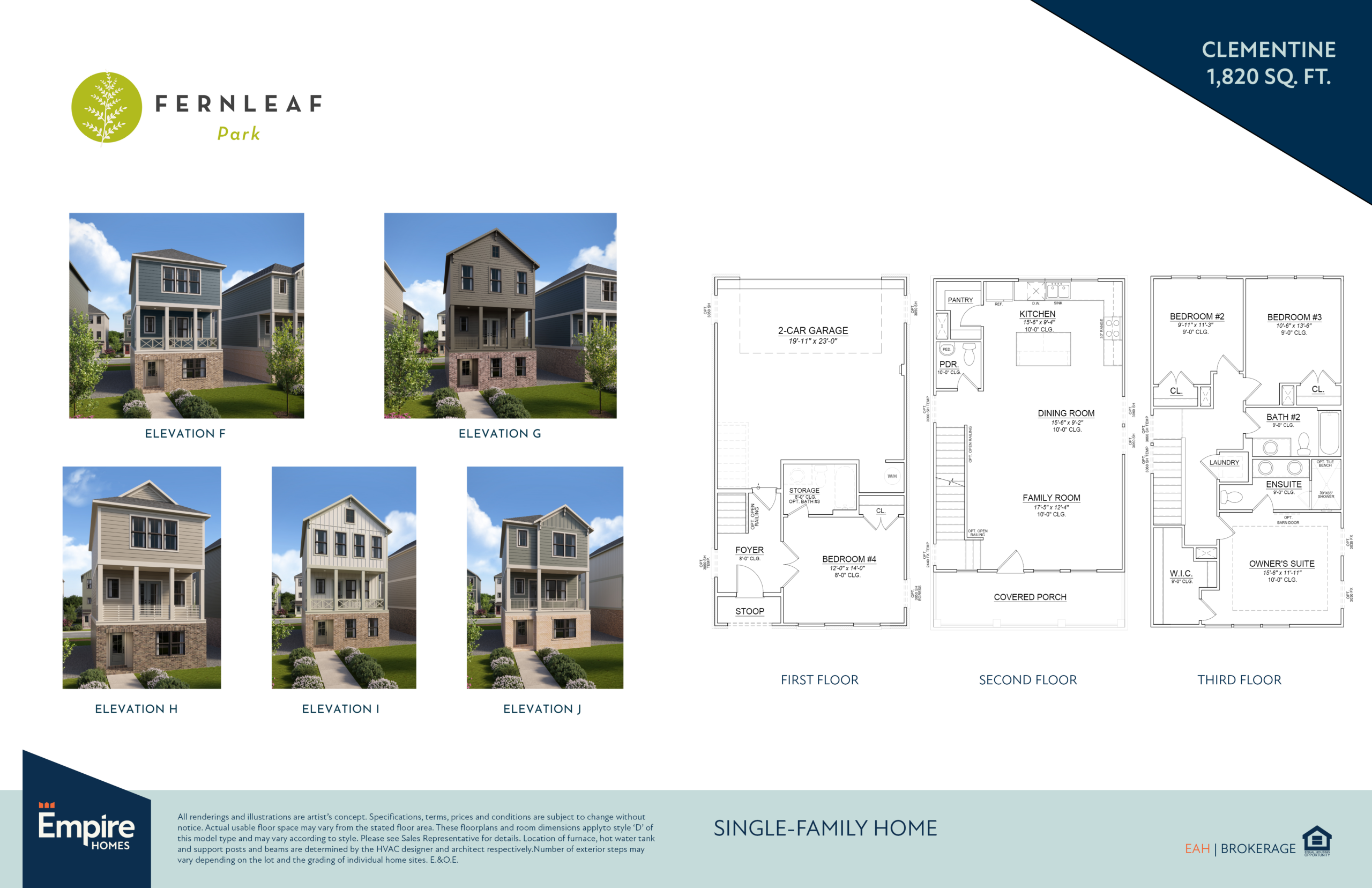 Clementine floor plan spread