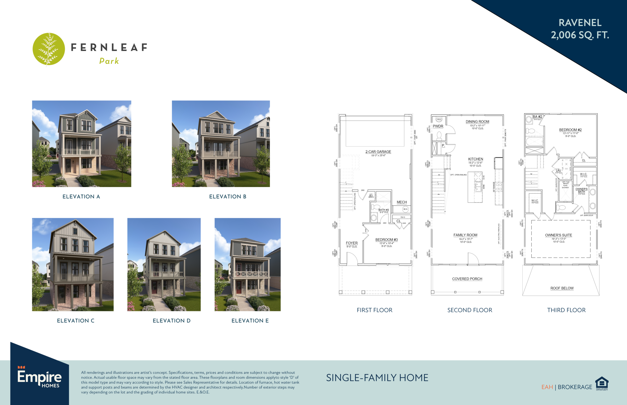 Ravenel floor plan spread